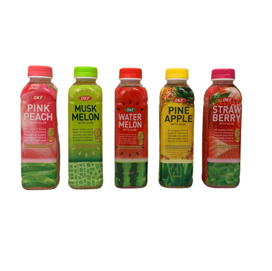 Aloe OKF Drink Bundle – 5 Refreshing Flavors with Aloe