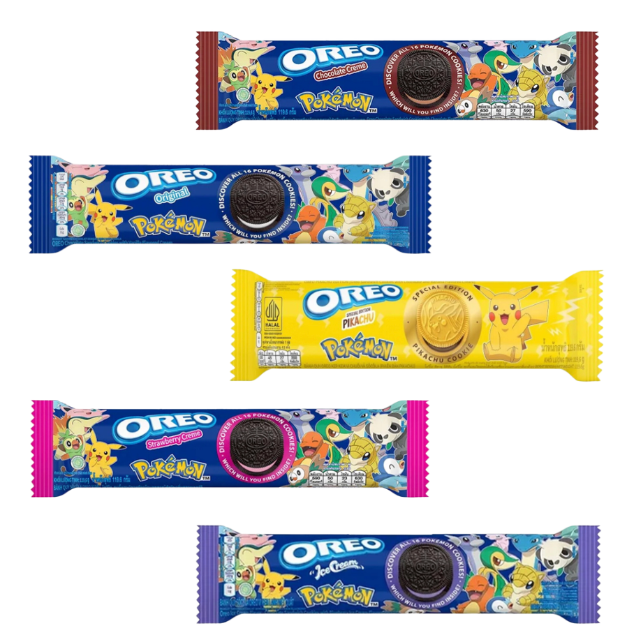 Pokémon Oreo Cookie Bundle – 5 Different Limited Edition Flavors