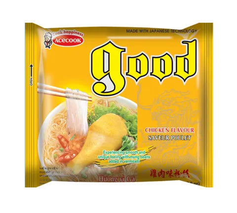 Accook gut Instant Mungbohnen Vermicelli - Hühnchengeschmack - Multi -Pack (12 x 57 gr)