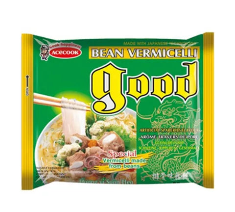 AceCook bien Instant Vermicelli aux haricots mungo - saveur de spareribs - Multi pack (12 x 56 gr)