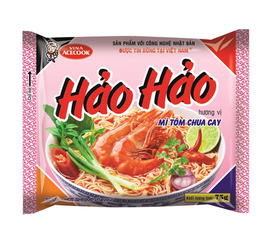 Acecook Hao Hao Scharf-Sauer Garnelengeschmack (77 gr)