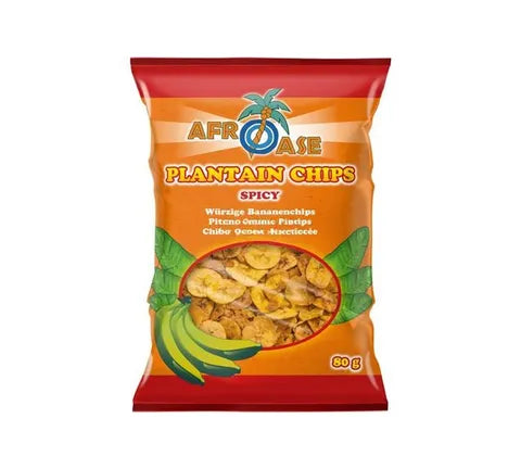 Afroase Banana Chips Spicy (80 gr)