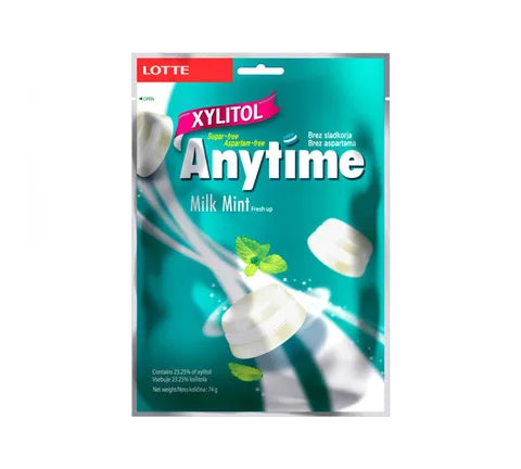 Lotte Anytime Bluemarine Milk Mint Candy (74 gr)