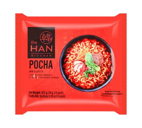 The Han Kitchen Authentic Pocha Ramyun - Premium Spicy Instant Noodles (118 gr)