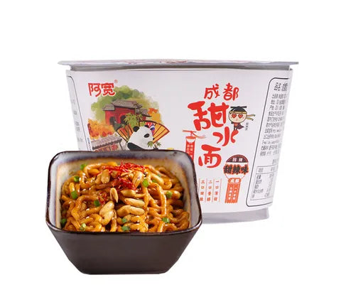 Baijia A-Kuan Instant Noodle Bowl sød og krydret smag (270 gr)