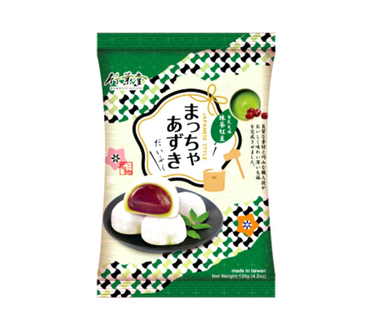 BamBoo House Matcha Red Bean Mochi Japanese Style (120 gr)