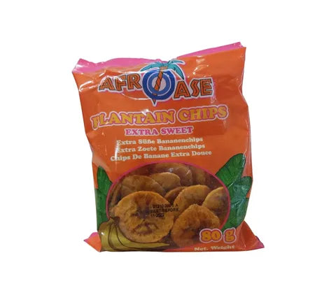 Afroase Banana Chips Extra Sweet (80 gr)