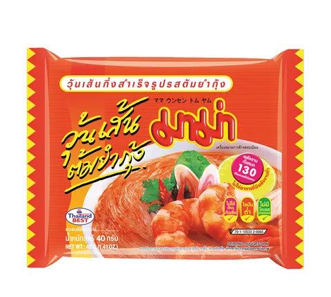 Mama Bean Vermicelli Tom Yam Flavour Instant Noodles (40 gr)