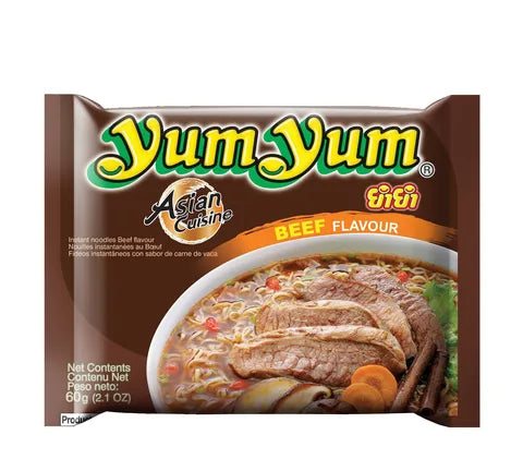 Yum Yum Beef Flavour Instant Noodles (60 gr)