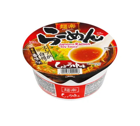 Menraku Bowl Japanese Ramen - Soy Sauce (76 gr)