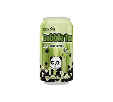 Chin Chin Bubble Tea Black & White Tapioca Matcha Flavour (315 ml)