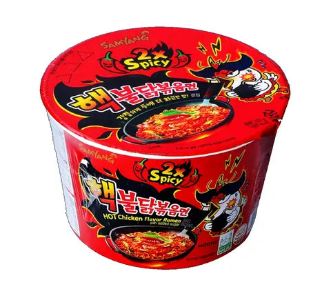 Samyang Buldak - 2x Spicy Extreme Hot Chicken Flavour - Instant Noodles Bowl (105 gr)