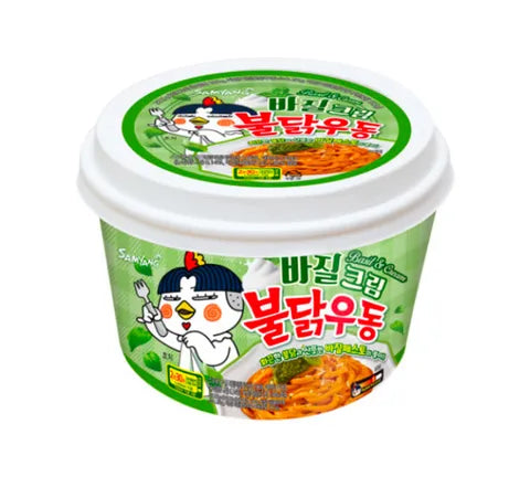 Samyang Buldak - Basil & Cream Flavour - Instant Noodle Bowl (213 gr)