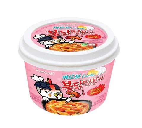 Samyang Buldak -  Carbonara Flavour - Topokki / Tteokbokki Bowl (180 gr)