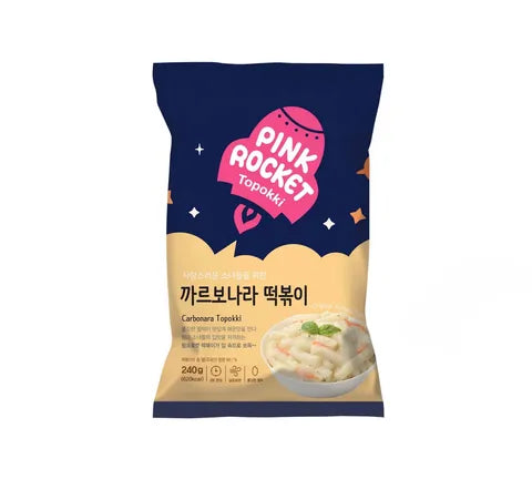 Pink Rocket Carbonara Topokki Pouch (Rice Cake) (240 gr)