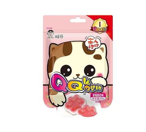 Want Want Cat Claw Strawberry Yogurt Gummies (45 gr)