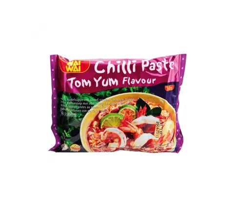 Wai Wai Chilli Paste Tom Yum Flavour Instant Noodles (60 gr)