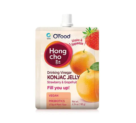 Chung Jung One Konjac Jelly Drink - Strawberry & Grapefrugt smag (180 gr)