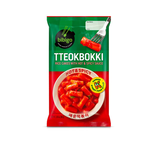 CJ Bibigo Tteokbokki - Rice Cakes with Hot & Spicy Sauce (360 gr)
