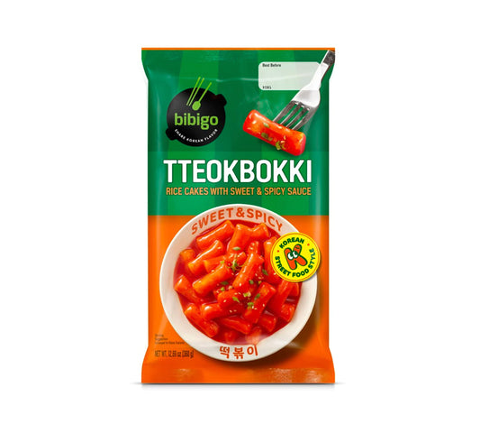 CJ Bibigo Tteokbokki - Rice Cakes with Sweet & Spicy Sauce (360 gr)