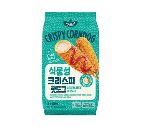 Delief Crispy Corndog with Vegetarian Sausage (400 gr)