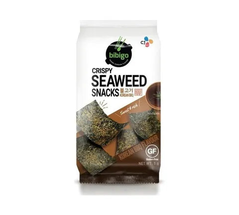 CJ Bibigo Crispy Seaweed Snack Korean BBQ Flavour (5 gr)