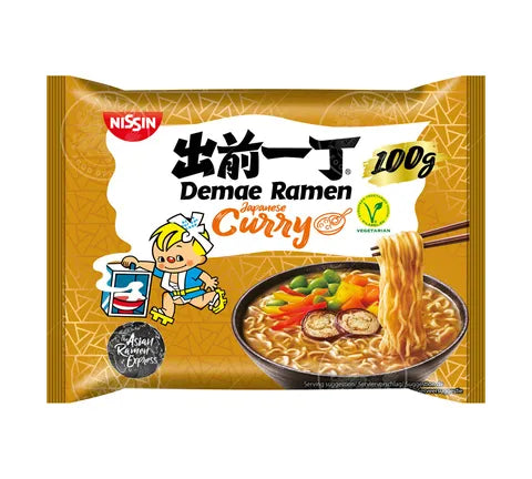 Nissin Demae Ramen - Instant Noodles - Japanese Curry Flavour (100 gr)