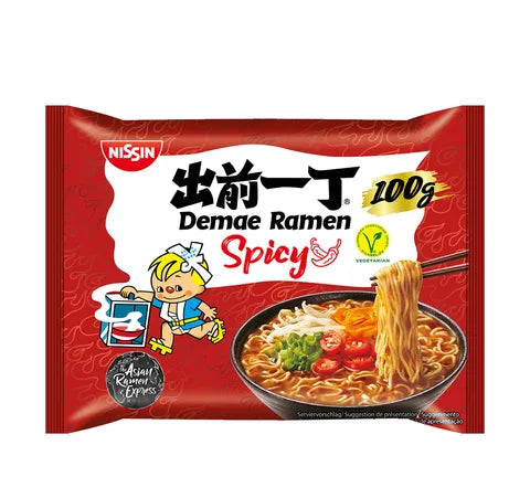 Nissin Demae Ramen Instant Noodles Spicy Flavour (100 gr)