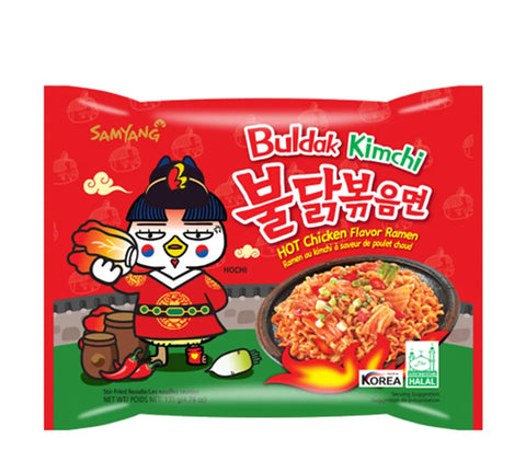 Samyang Buldak Kimchi-Nudeln – Instantnudeln mit Kimchi-Geschmack (135 gr)