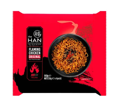 The Han Kitchen Flaming Chicken - Original - Stir Fried Instant Noodles (138 gr)