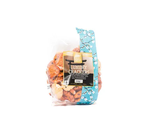 Golden Turtle Brand Fried Rice Crackers - sød og krydret smag (100 gr)