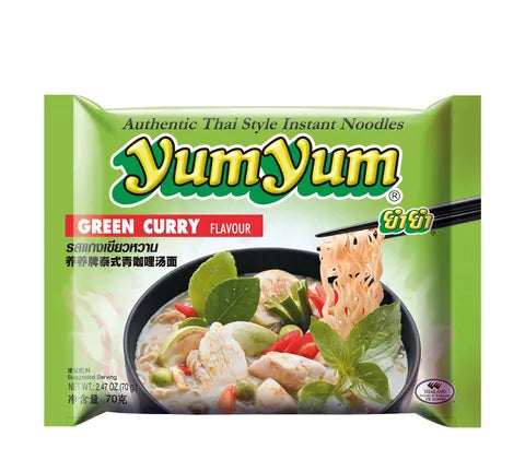 Yum Yum Green Curry Flavour Instant Noodles (70 gr)