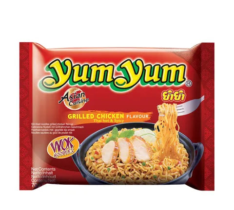 Yum Yum Grilled Chicken Flavour Thai Hot & Spicy (70 gr)