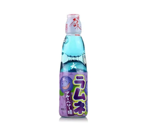 Hatakosen Ramune Soda Blueberry Flavour (200 ml)