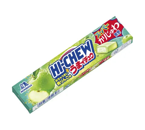 Morinaga Hi-Chew Green Apple Flavour Chewy Candy (55 gr)