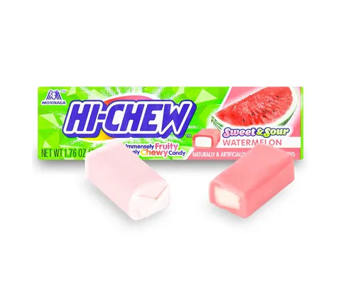 Morinaga Hi-Chew Sour Watermelon Flavour Chewy Candy (55 gr)