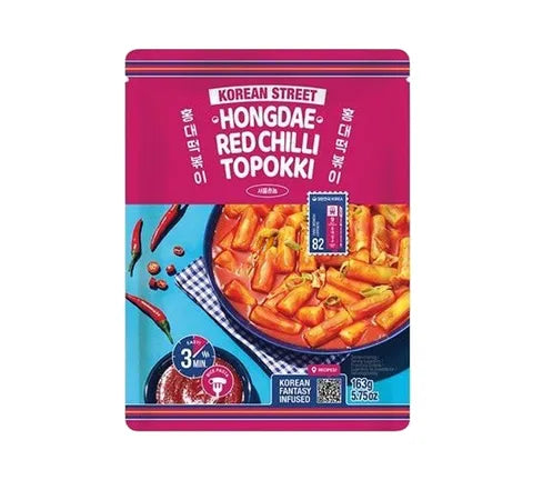 Korean Street Hongdae Red Chilli Tteokbokki (Rice Cake) (163 gr)