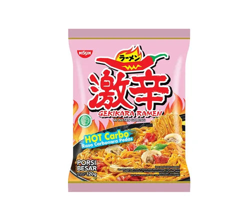 Nissin Hot Carbonara - Instant Noodles (120 gr)