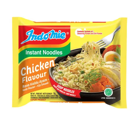Indomie Chicken Flavor- 멀티 팩 (5 x 70 gr)