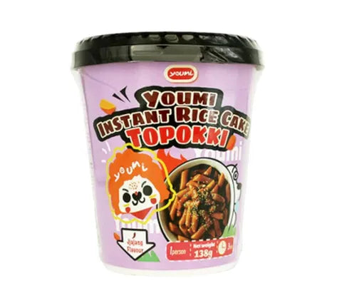 Youmi Instant Rice Cake Topokki Jjajang Flavour (138 gr)