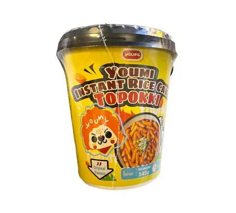 Youmi Instant Rice Cake Topokki Sweet & Spicy Flavour (145 gr)