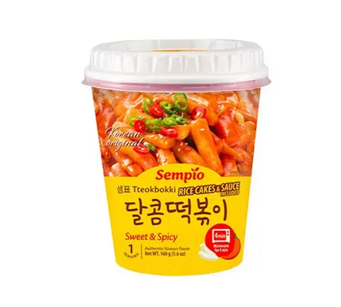 Sempio Instant Tteokbokki - Sweet & Spicy (Cup)  (160 gr)