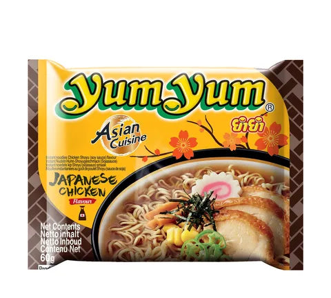 Yum Yum Japanese Chicken Shoyu Flavour Instant Noodles (60 gr)