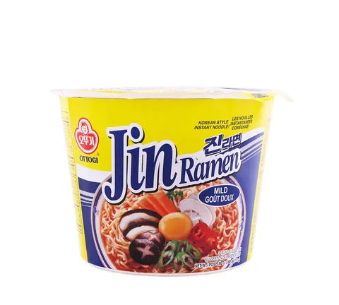 Ottogi Jin Ramen Mild Instant Noodle Big Bowl (110 gr)