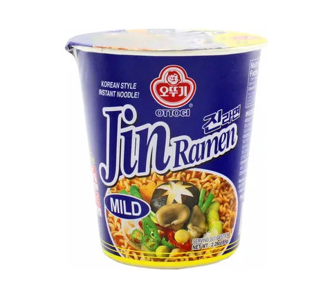 Ottogi Jin Ramen Mild Instant Noodle Cup (65 gr)