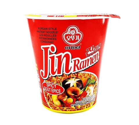 Ottogi Jin Ramen Spicy Instant Noodle Cup (65 gr)