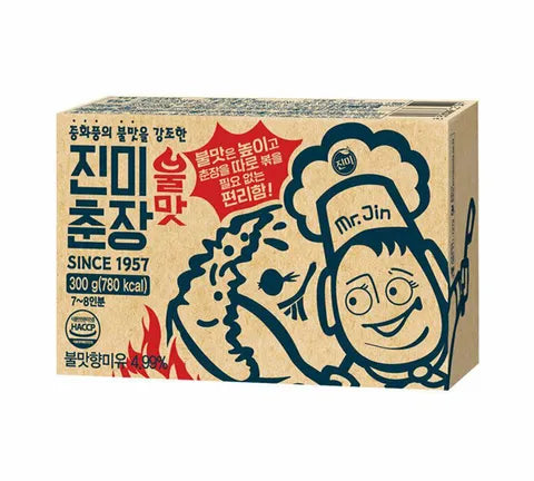 Jinmi Herr Jin Jajangmyeon Black Bean Paste (Chunjang) Spicy (300 g)