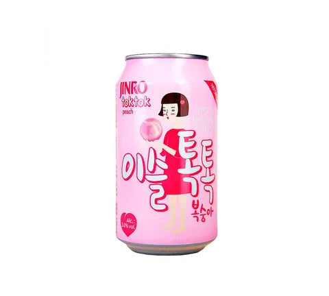 Jinro Soda Tok Tok Perzik Iseul Soju Cocktail (355 ml)