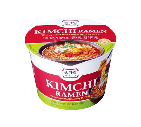 Jongga Kimchi Ramen mit echter Kimchi Bowl (140 g)