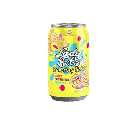 Madam Hong Lady Boba Bubble Tea Lychee Passion Fruit Green Tea (320 ml)